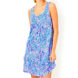 Lilly Pulitzer Dress Lilac Rose We Mermaid It Small NWT Size 6